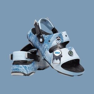 NWT CROCS x BUSCH LIGHT Limited Edition All Terrain Sandals 8